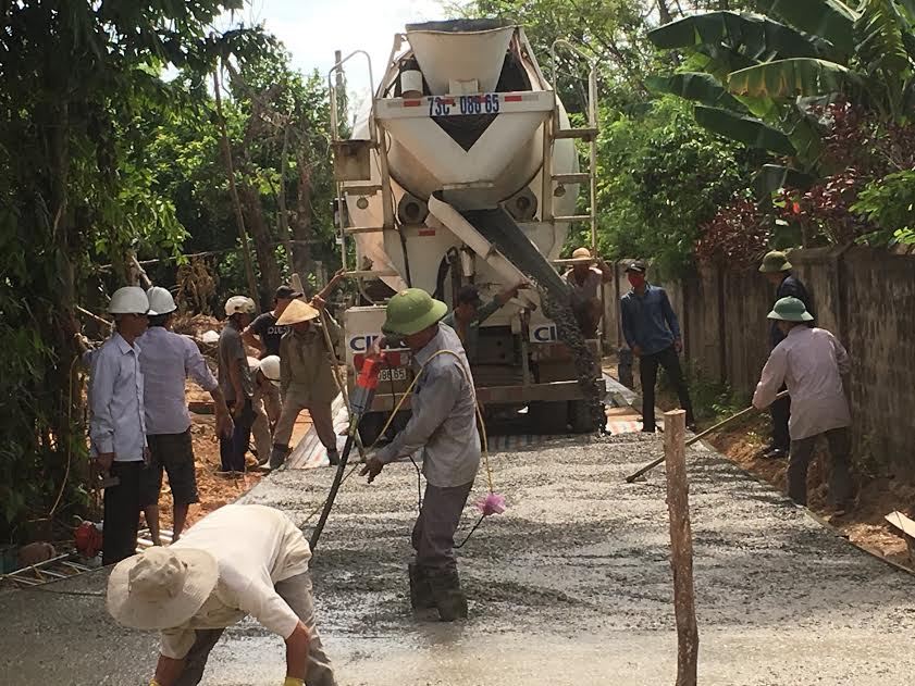 Xã Quảng Phương:  Nỗ lực cán đích nông thôn mới