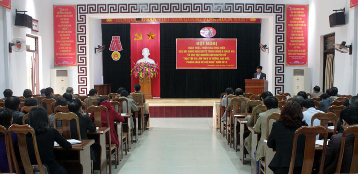 Đảng ủy Khối các cơ quan tỉnh: Quán triệt Nghị quyết Trung ương 8 (khóa XII)
