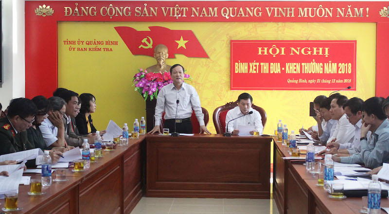 Ủy ban Kiểm tra Tỉnh uỷ: Bình xét kết quả thi đua năm 2018