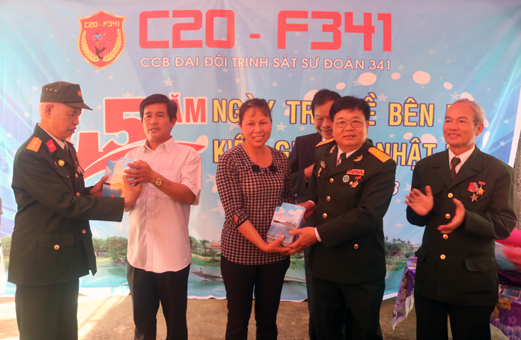 Cựu chiến binh C20, F341 thăm lại vùng đất Hà Tran, huyện Lệ Thuỷ