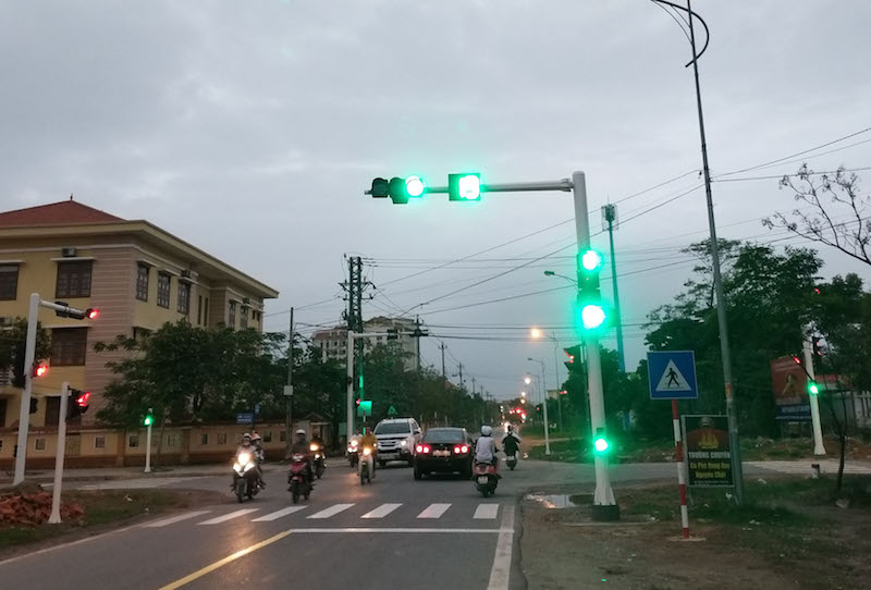 6 cụm đèn tín hiệu giao thông lắp đặt trong năm 2018 phát huy tác dụng
