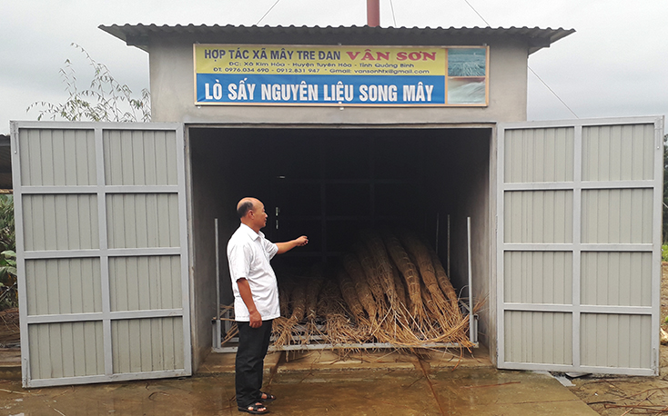 Giải "bài toán" bảo quản nguyên liệu với lò sấy mây tre