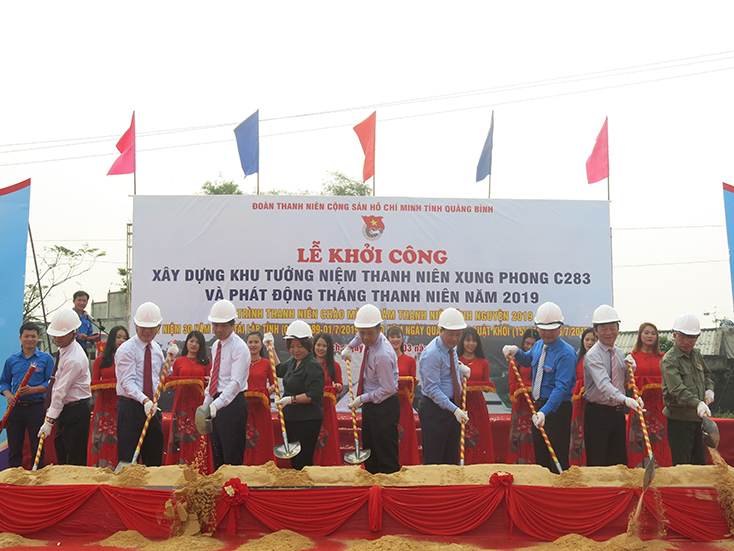 Khởi công xây dựng Khu tưởng niệm TNXP C283 và phát động Tháng Thanh niên