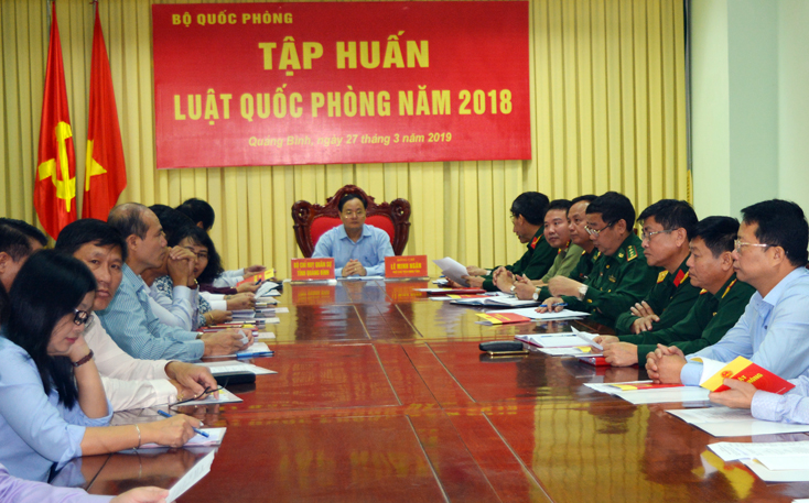 Tập huấn Luật Quốc phòng năm 2018