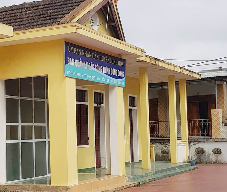 Không bổ nhiệm lại đối với lãnh đạo Ban quản lý các công trình công cộng Minh Hóa