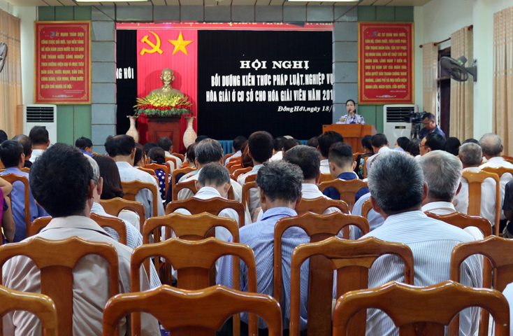 Tập huấn kỹ năng nghiệp vụ hòa giải cho hòa giải viên cơ sở