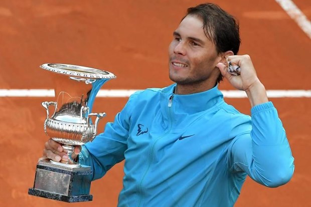 Nadal thắng Djokovic, lên ngôi tại Rome Masters