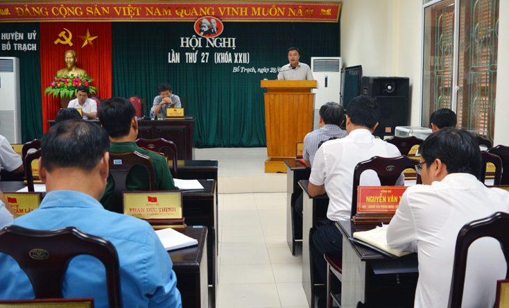 Huyện ủy Bố Trạch: Triển khai nhiệm vụ 6 tháng cuối năm 2019