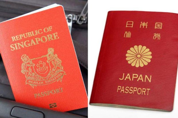 Nhật Bản, Singapore là hai nước có hộ chiếu quyền lực nhất thế giới