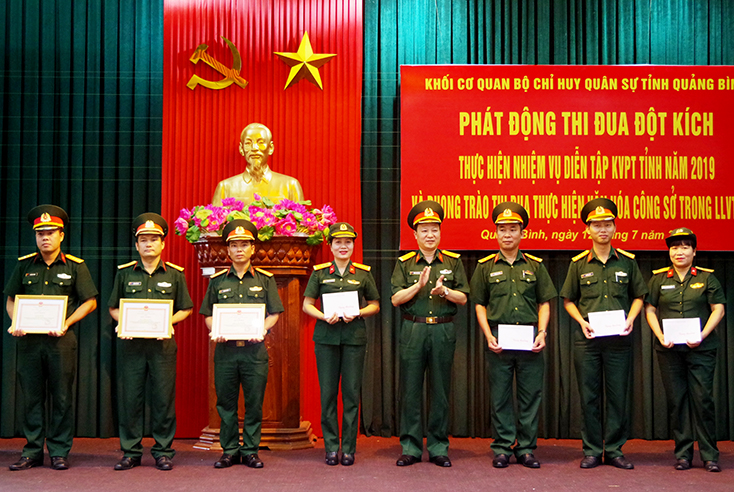 Bộ CHQS tỉnh phát động đợt thi đua đột kích
