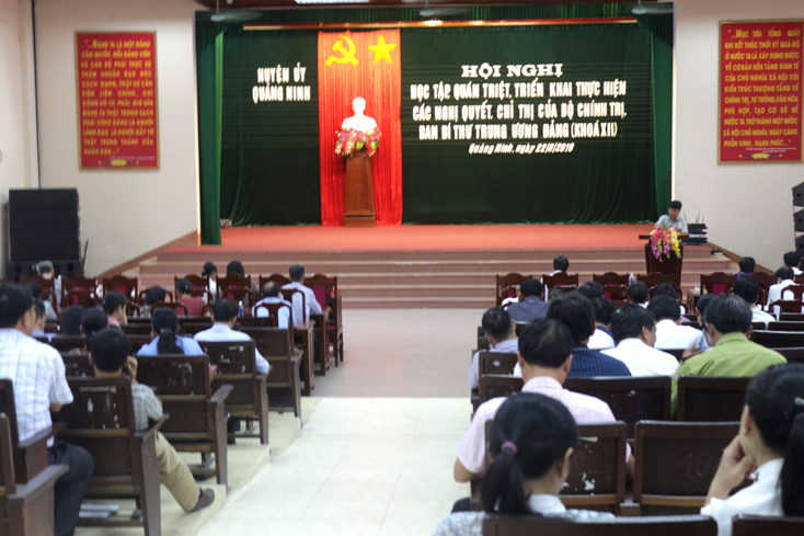 Quảng Ninh: Quán triệt các nghị quyết, chỉ thị của Bộ Chính trị, Ban Bí thư Trung ương Đảng (khóa XII)