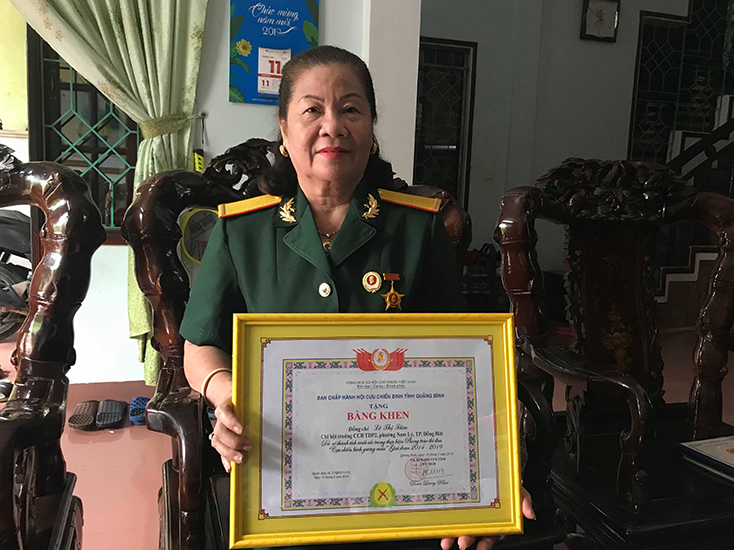 Nữ cựu chiến binh gương mẫu