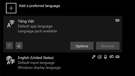 Bộ gõ tiếng Việt chính thức có mặt trên Windows 10