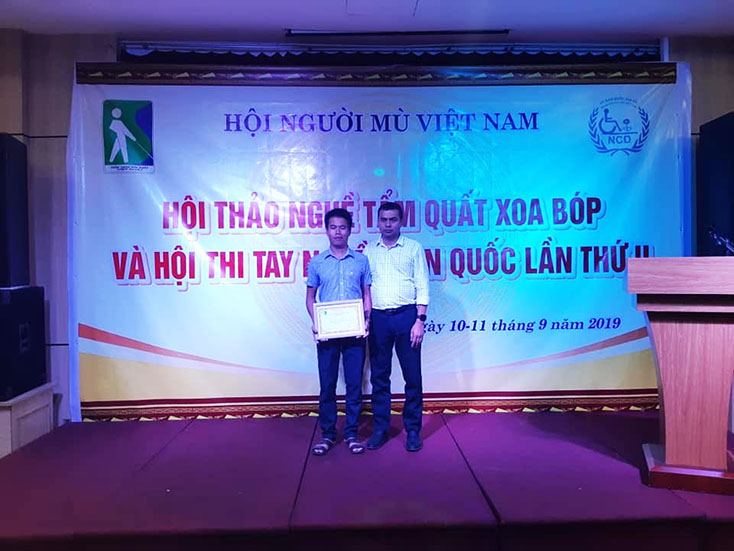 Hội Người mù Quảng Bình đạt giải nhất hội thi tay nghề toàn quốc lần thứ 2