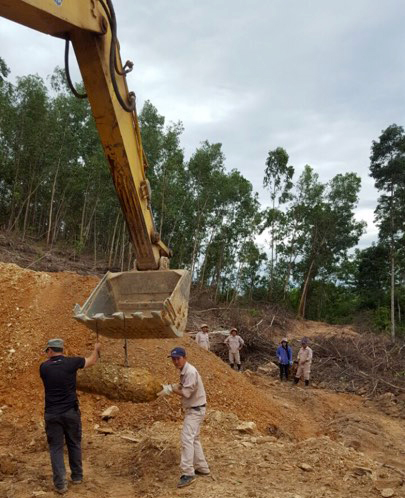 Xử lý thành công quả bom nặng 340kg