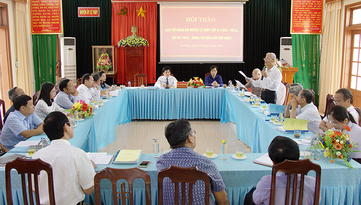 Lệ Thủy: Hội thảo lịch sử Đảng bộ huyện
