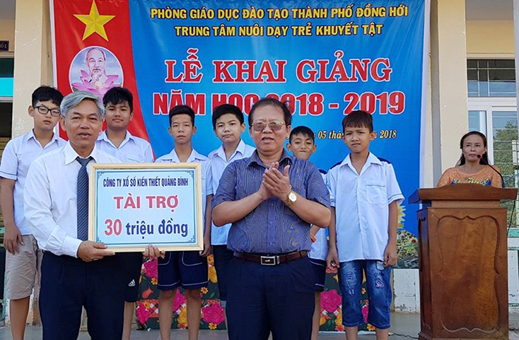 Công ty TNHH MTV Xổ  số kiến thiết Quảng Bình:  Ủng hộ trên 4,5 tỷ đồng thực hiện công tác an sinh xã hội