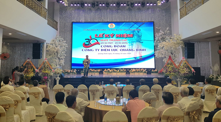 Công đoàn Công ty Điện lực Quảng Bình kỷ niệm 30 năm ngày thành lập