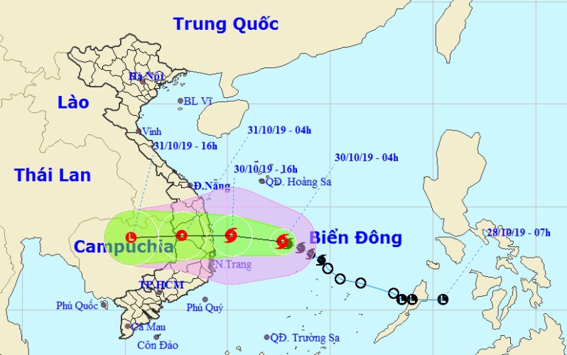 Tin mới nhất về bão số 5 có sức gió giật cấp 8