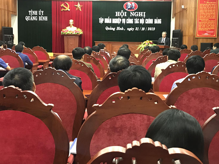 Ban Nội chính Tỉnh ủy: Tập huấn nghiệp vụ công tác nội chính Đảng năm 2019