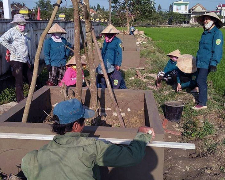 Phụ nữ Quảng Thủy chung sức xây dựng nông thôn mới