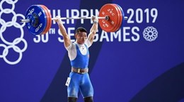 SEA Games 30: Lực sỹ Thạch Kim Tuấn để tuột huy chương vàng