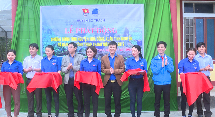 Huyện đoàn Bố Trạch:  Bàn giao công trình thanh niên năm 2019