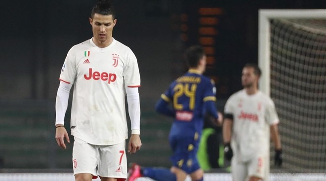 Verona 2-1 Juventus: Ronaldo ghi bàn, Juve vẫn thua sốc