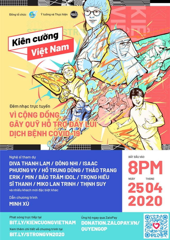 Liveshow âm nhạc trực tuyến kêu gọi ủng hộ phòng, chống dịch COVID-19