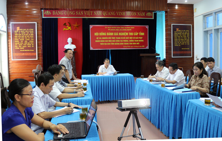 Đề tài khoa học về phòng, chống tham nhũng đạt điểm xuất sắc