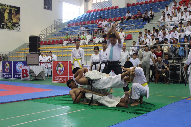 Khởi tranh giải Karate miền Trung - Tây Nguyên tại Quảng Bình