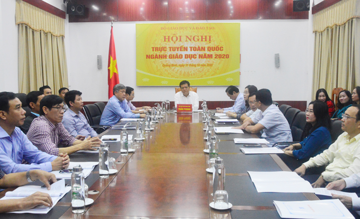 Hội nghị trực tuyến toàn quốc ngành giáo dục năm 2020