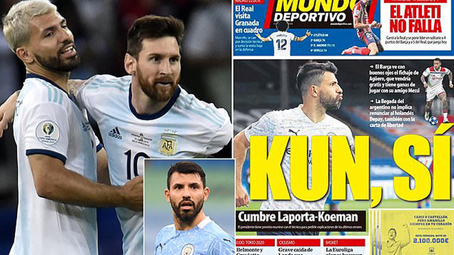 Barca hoàn tất việc chiêu mộ Sergio Aguero