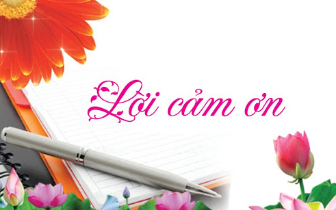 Lời cảm ơn