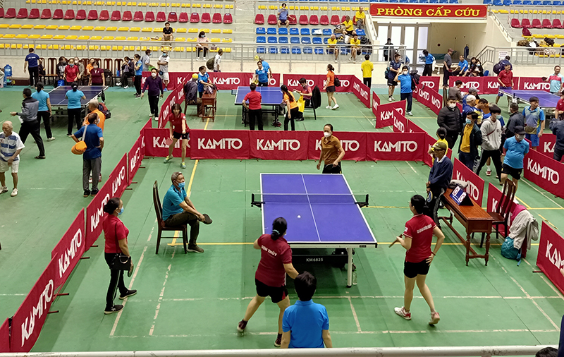 Giải bóng bàn người trung - cao tuổi tỉnh Quảng Bình năm 2021