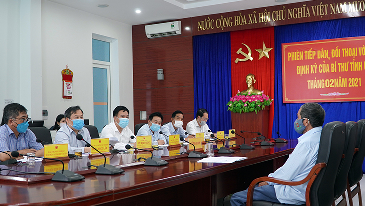 Phiên tiếp dân định kỳ tháng 2/2022 của đồng chí Bí thư Tỉnh ủy diễn ra vào ngày 15/2