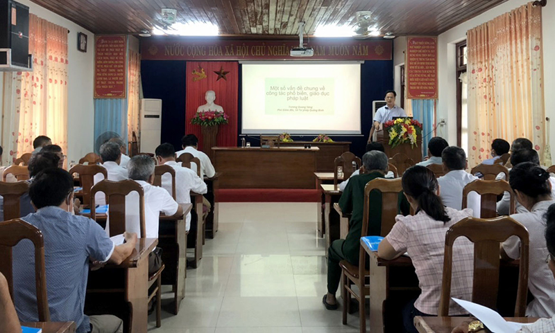 Phổ biến, giáo dục pháp luật bám sát các kế hoạch, chương trình hành động