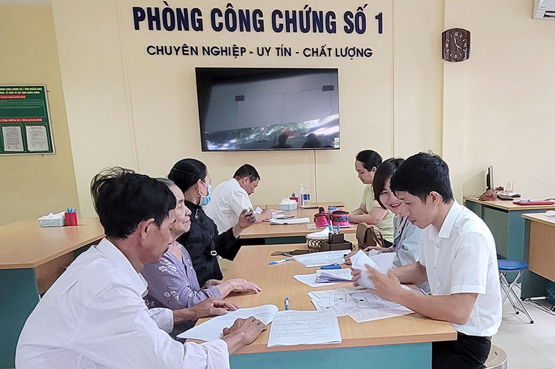 Toàn tỉnh có 11 tổ chức hành nghề công chứng