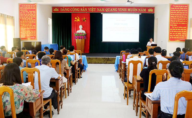 Sở Tư pháp: Tập huấn nghiệp vụ cho đội ngũ công chức Tư pháp-Hộ tịch