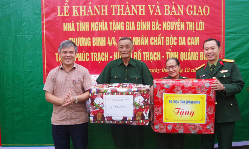 Bộ Chỉ huy Quân sự tỉnh: Bàn giao nhà tình nghĩa cho đối tượng chính sách