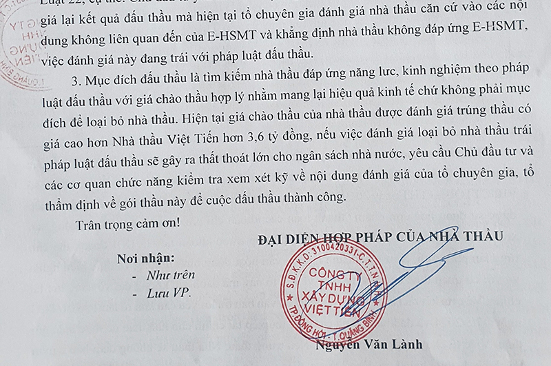 Sự "bất thường" trong lựa chọn nhà thầu!?