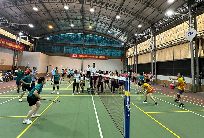 Giải cầu lông cán bộ công chức, viên chức-lao động ngành Văn hóa-Thể thao
