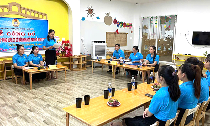 Thành lập mới 28 công đoàn cơ sở