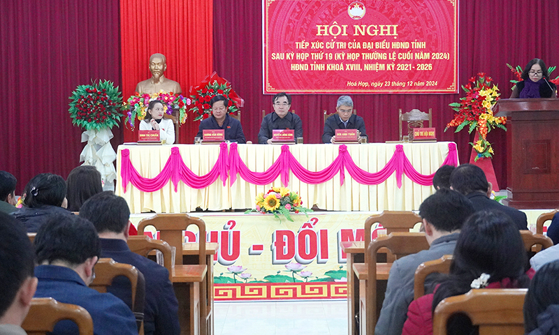 Đại biểu HĐND tỉnh tiếp xúc cử tri các địa phương