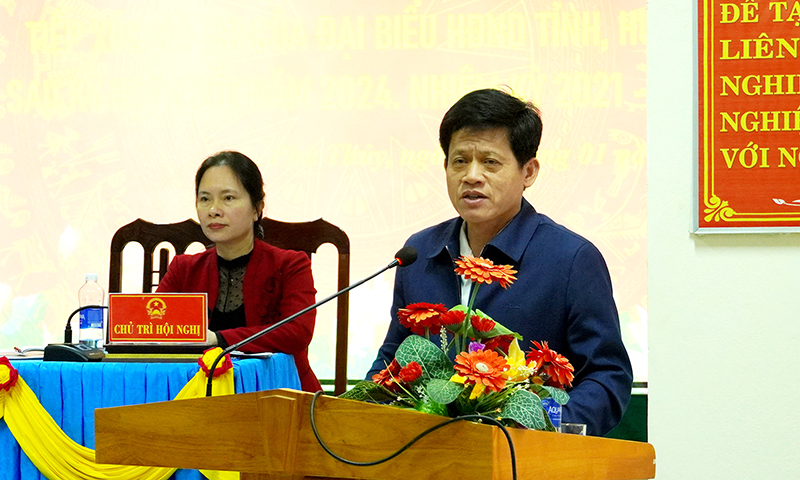Đại biểu HĐND tỉnh tiếp xúc cử tri
