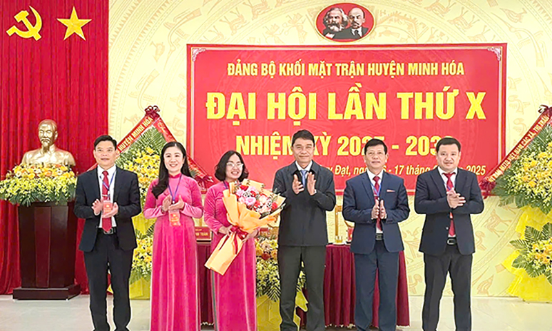 Đại hội Đảng bộ khối Mặt trận huyện Minh Hóa lần thứ X