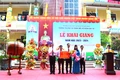 Phó Bí thư Thường trực Tỉnh ủy, Chủ tịch HĐND tỉnh Nguyễn Đăng Quang dự khai giảng tại Trường Phổ thông dân tộc bán trú TH&THCS Hướng Linh