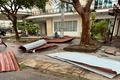 Ảnh hưởng bão số 3 khiến hàng chục ngôi nhà ở biên giới Quảng Trị tốc mái