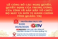 Công bố các nghị quyết, quyết định về sắp xếp đơn vị hành chính các cấp tỉnh Quảng Trị mới