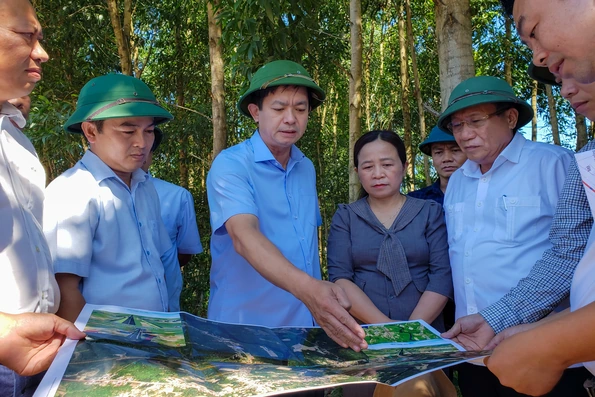 Kiểm tra công tác giải phóng mặt bằng Dự án cao tốc Vạn Ninh - Cam Lộ